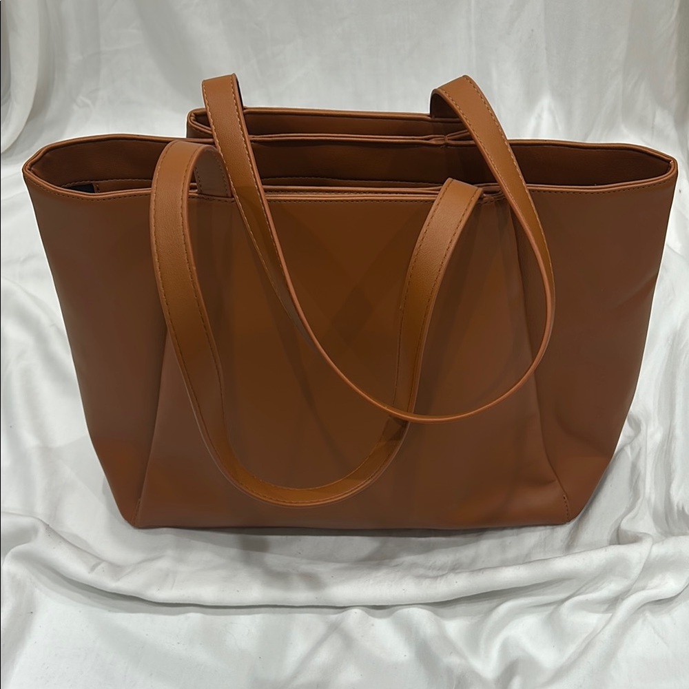 Brown Leather Tote Bag